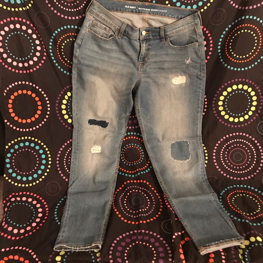 Old Navy Boyfriend Distressed Jeans
